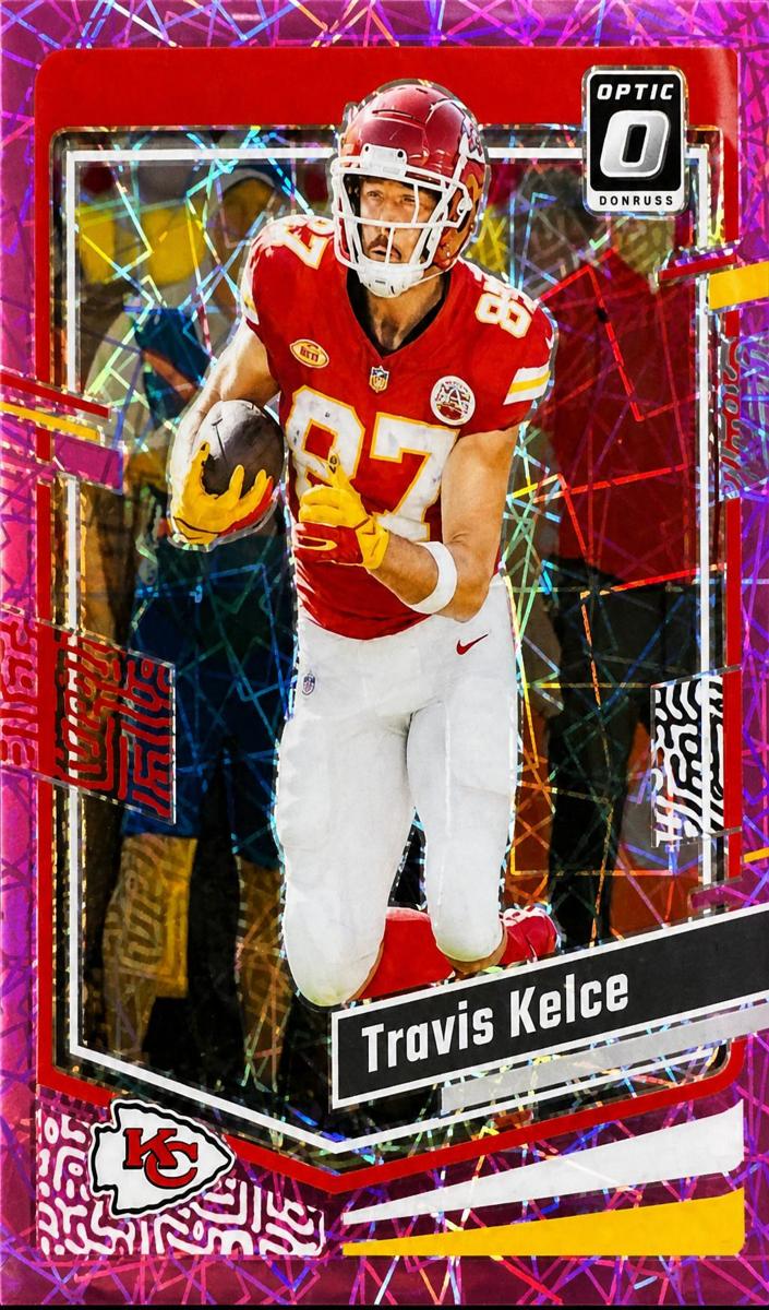 2023 Donruss Optic Football Pink Velocity Travis Kelce #94