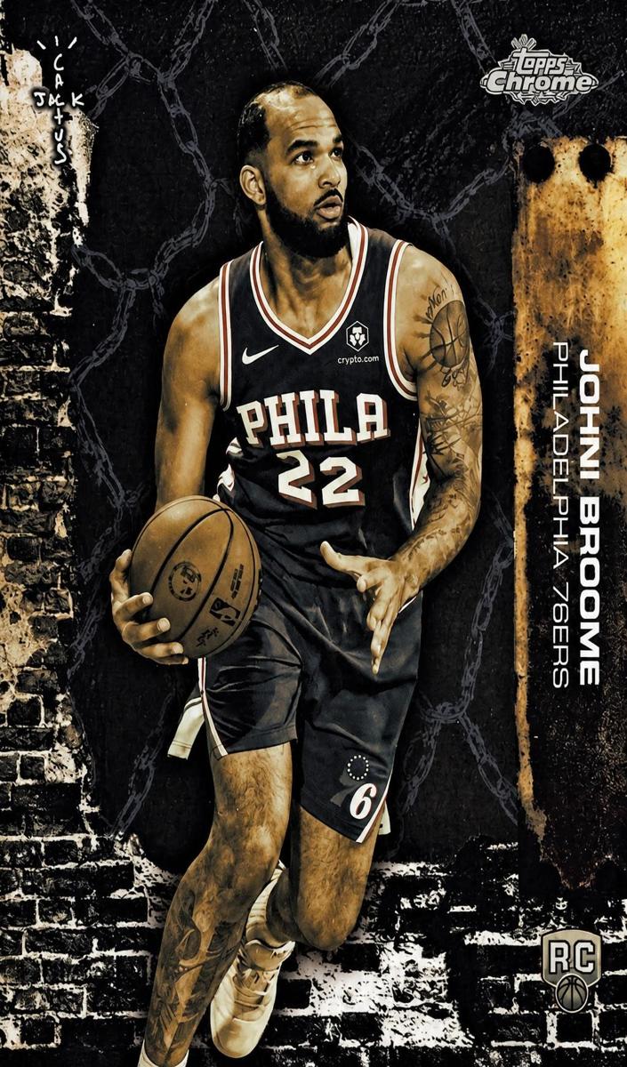 2025 Topps Chrome Cactus Jack Basketball Johni Broome #95
