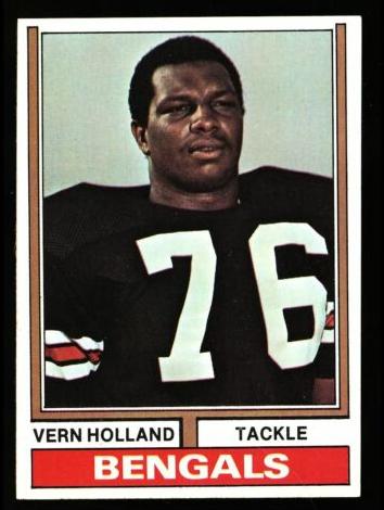 1974 Topps Football Vern Holland #486 PSA 8