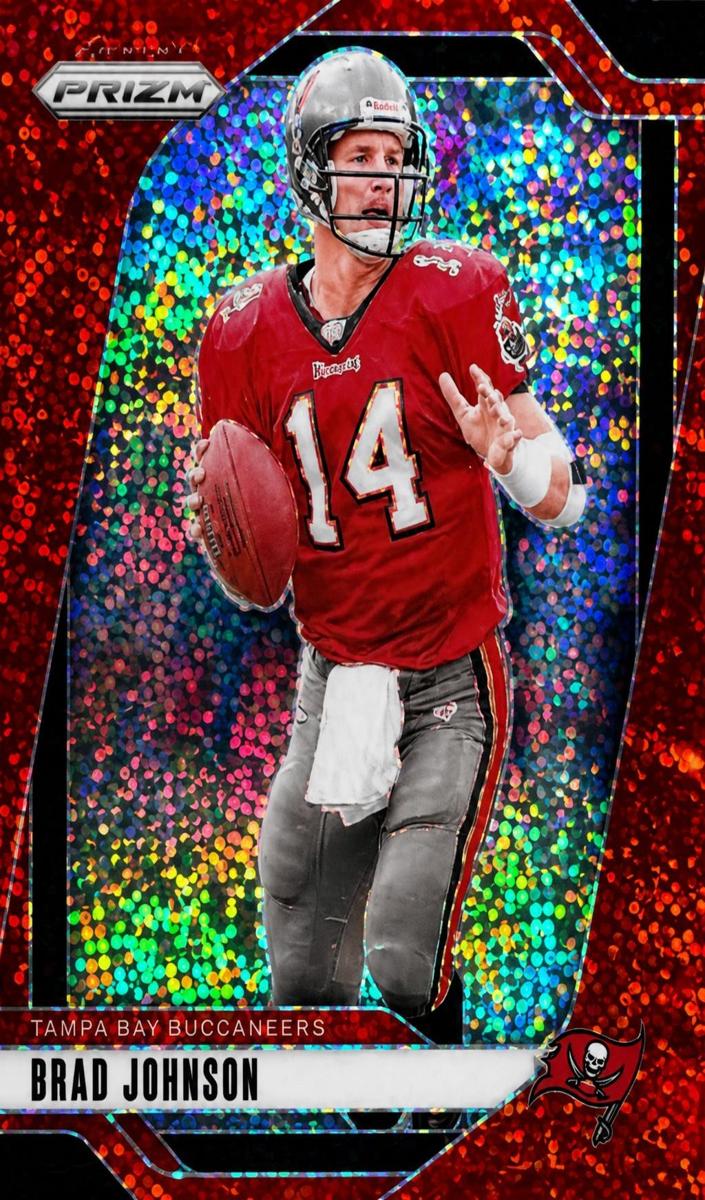 2024 Panini Prizm Football Red Sparkle Brad Johnson #274