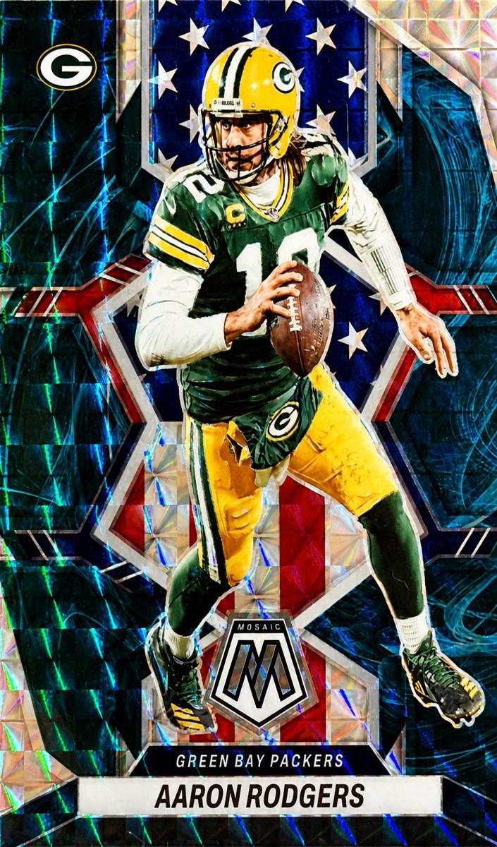 2022 Panini Mosaic Football Genesis Aaron Rodgers #252 PSA 8.5