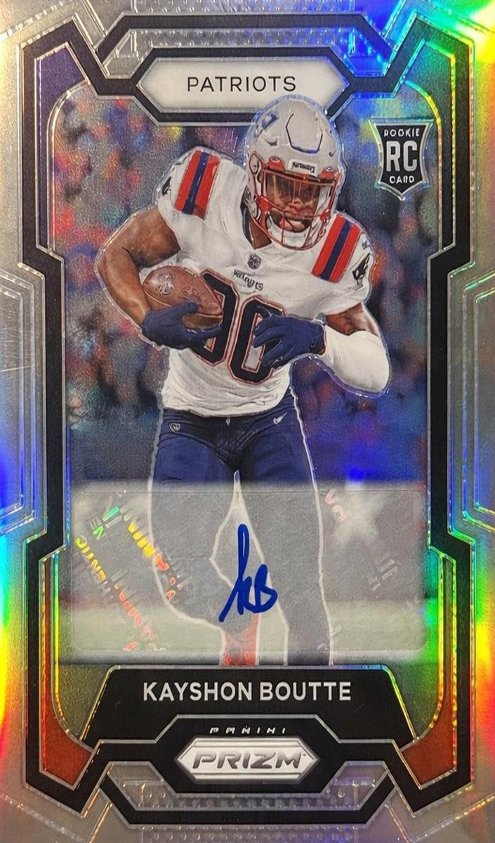 2023 Panini Prizm Football Silver Kayshon Boutte #370 PSA 9