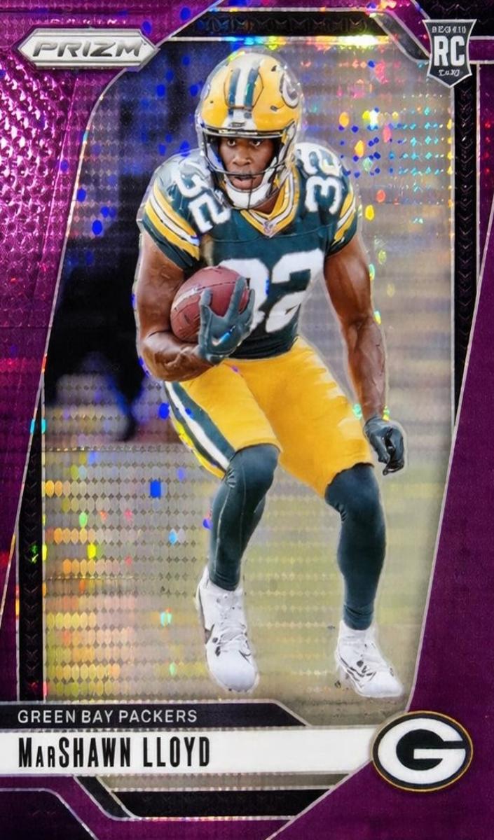 2024 Panini Prizm Football Purple Pulsar MarShawn Lloyd #374