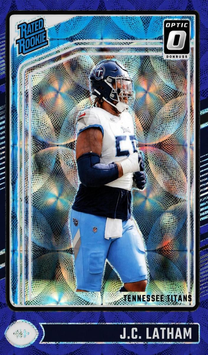 2024 Donruss Optic Football Blue Scope J.C. Latham #234