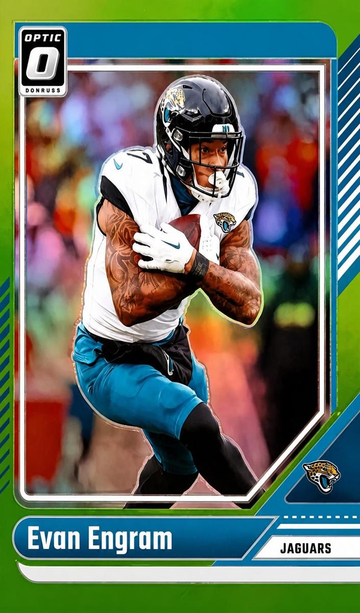 2024 Donruss Optic Football Lime Green Evan Engram #92
