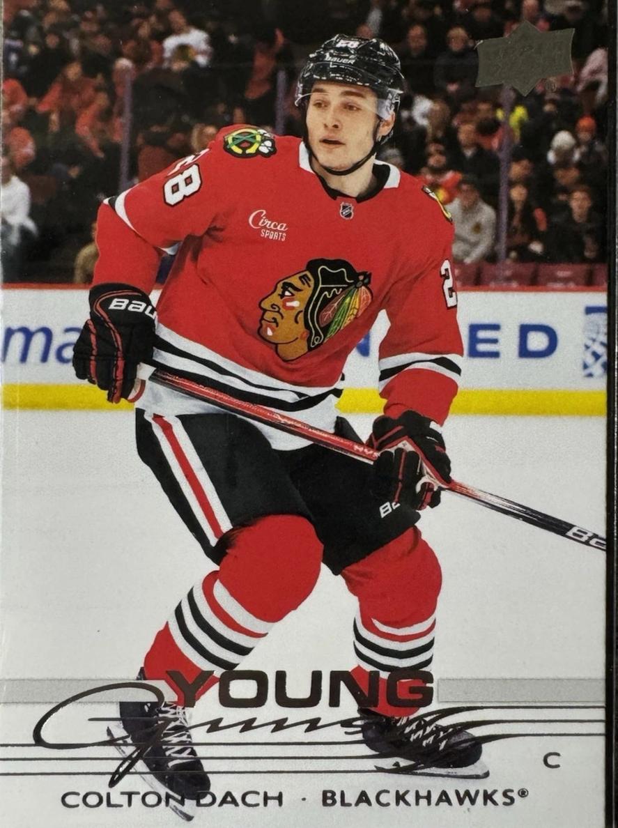 2025 Upper Deck Hockey Colton Dach #218 PSA 9