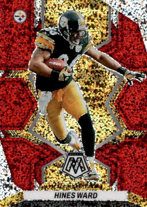 2022 Panini Mosaic Football Red Sparkle Hines Ward #238