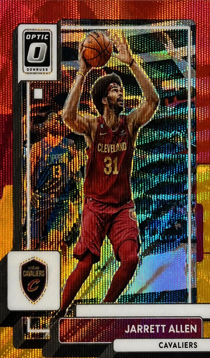 2022 Donruss Optic Basketball Red and Gold Wave Jarrett Allen #76