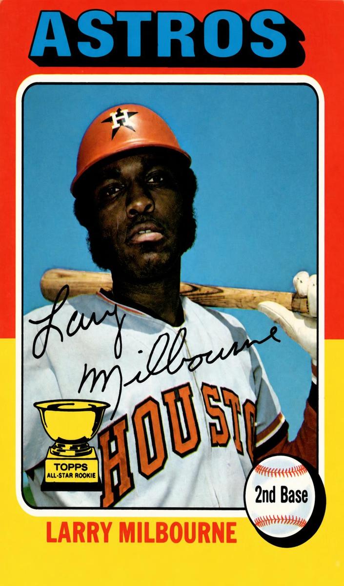 1975 O-Pee-Chee Baseball Larry Milbourne #512 PSA 7
