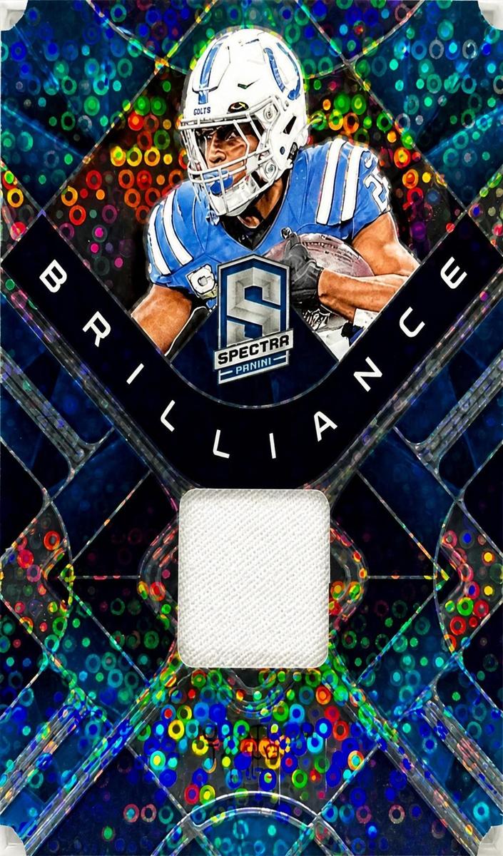 2023 Panini Spectra Football Neon Blue Jonathan Taylor #BRI-JTA