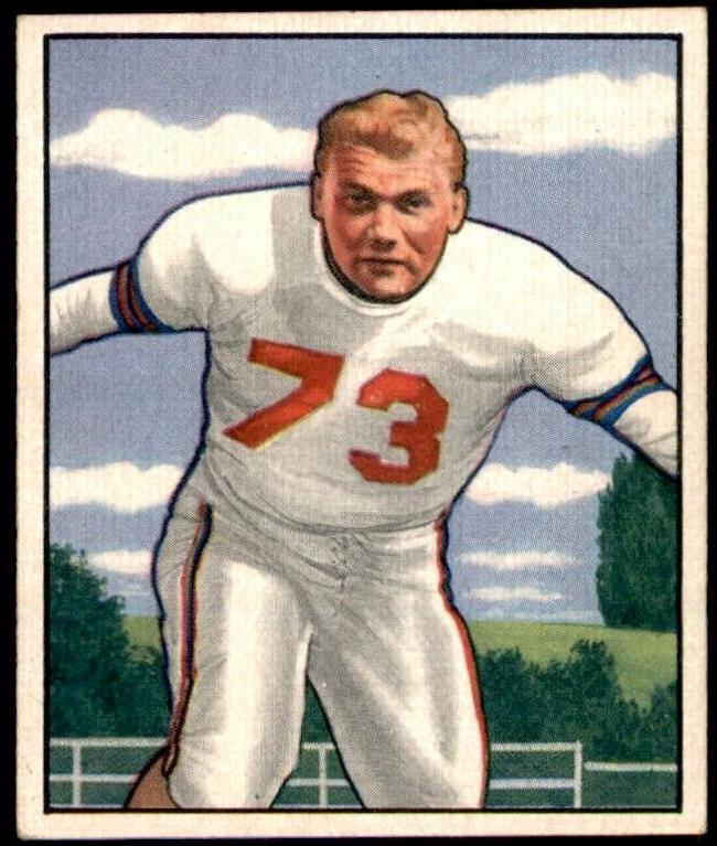 1950 Bowman Football Bill Austin #67 PSA 6