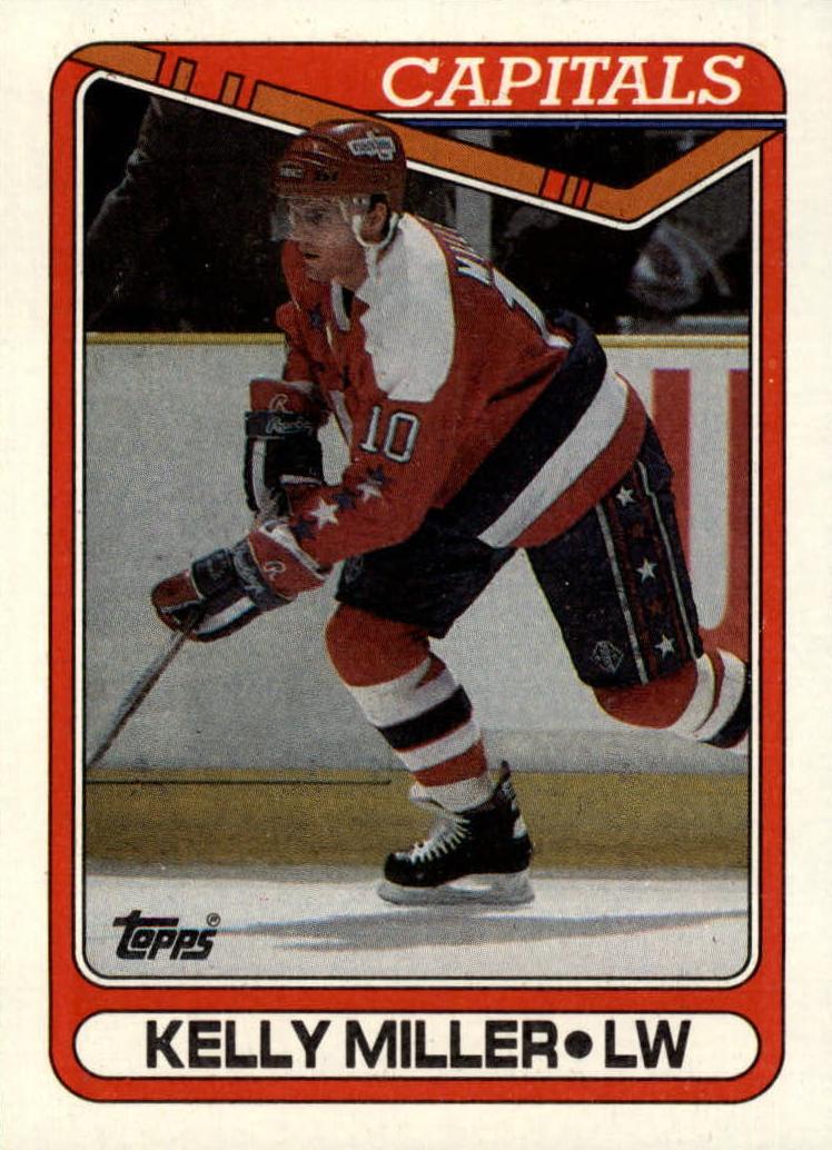 1990 Topps Hockey Kelly Miller #81