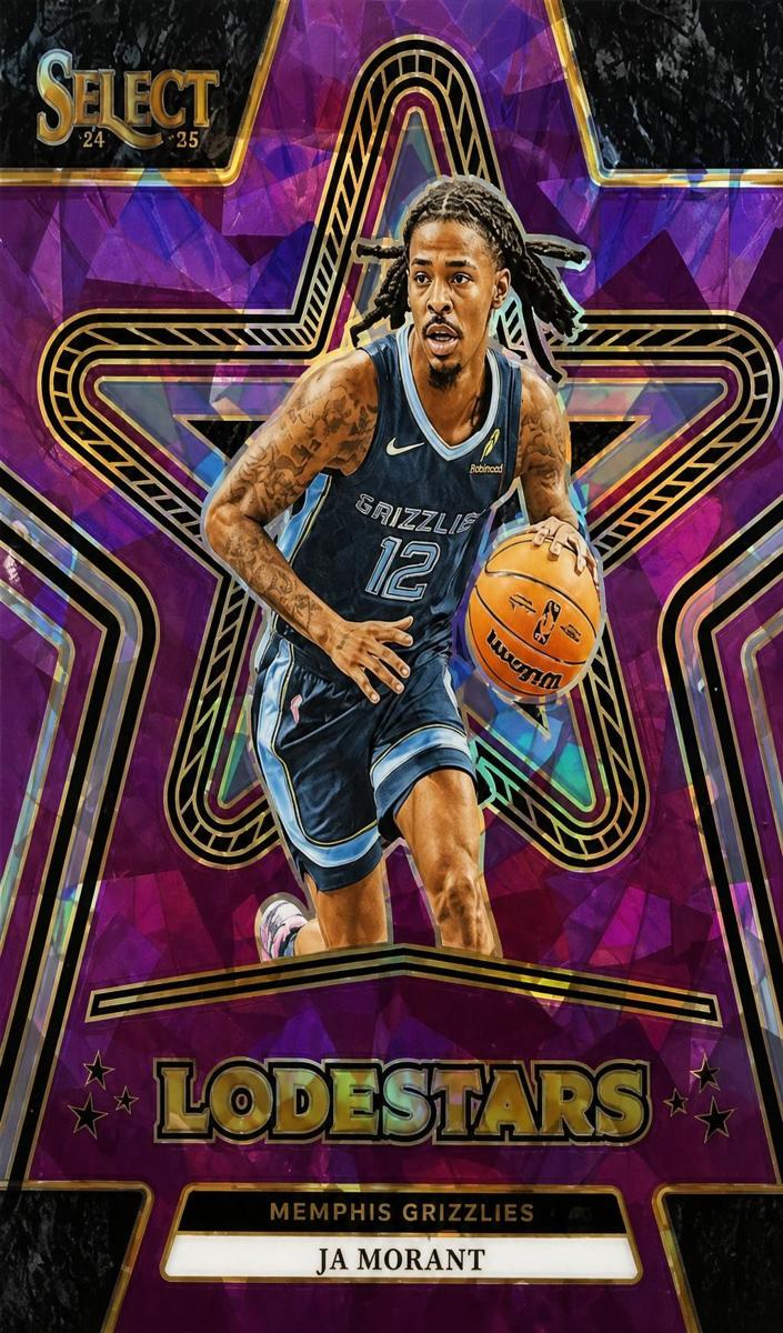 2024 Panini Select Basketball Purple Cracked Ice Ja Morant #11