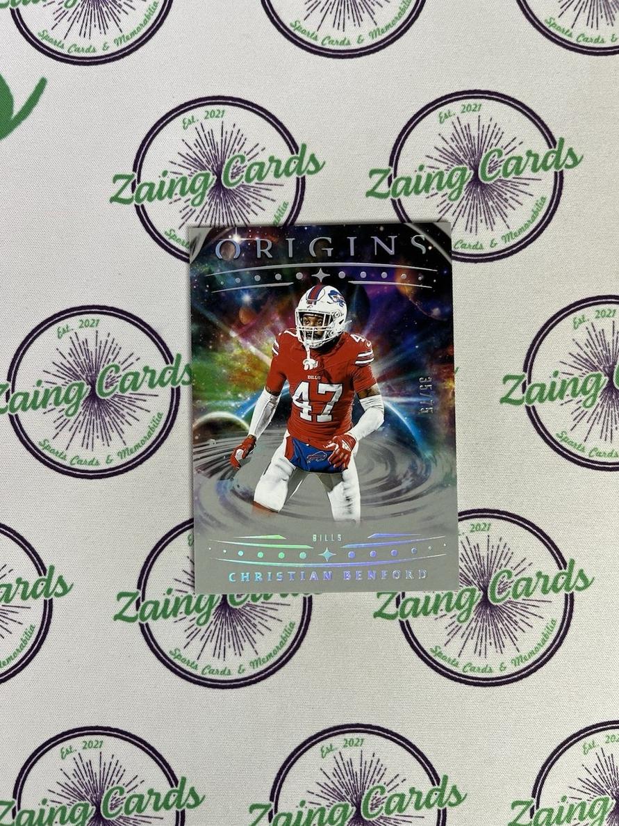 2025 Panini Origins Football Silver Christian Benford #60