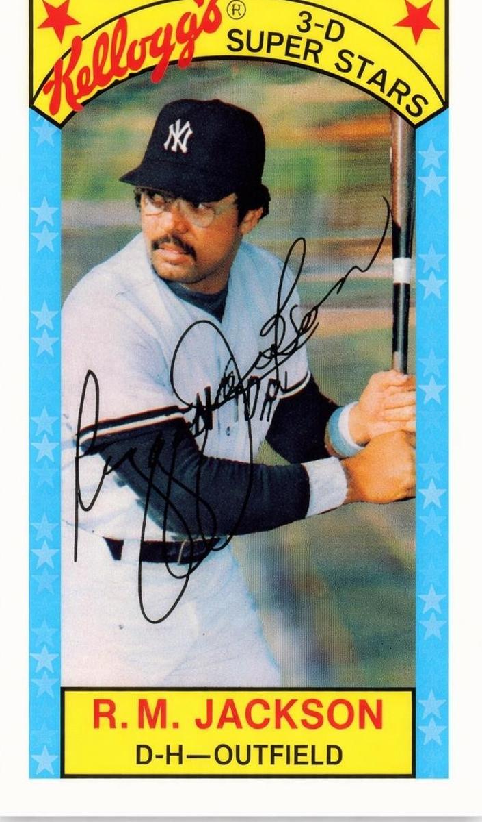 1979 Kellogg's 3-D Super Stars Baseball Reggie Jackson #46