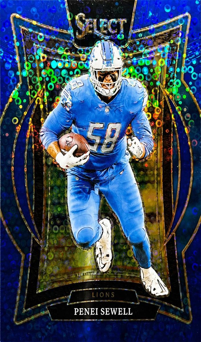 2024 Panini Select Football Blue Disco Penei Sewell #87