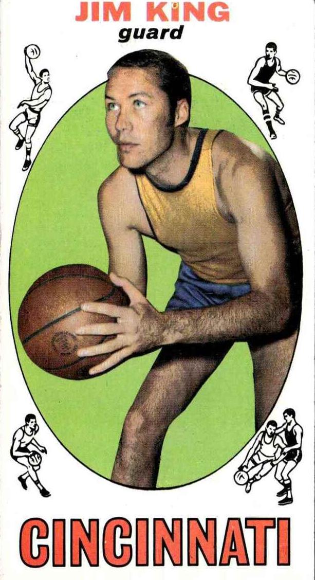 1969 Topps Basketball Jim King #66 PSA 8