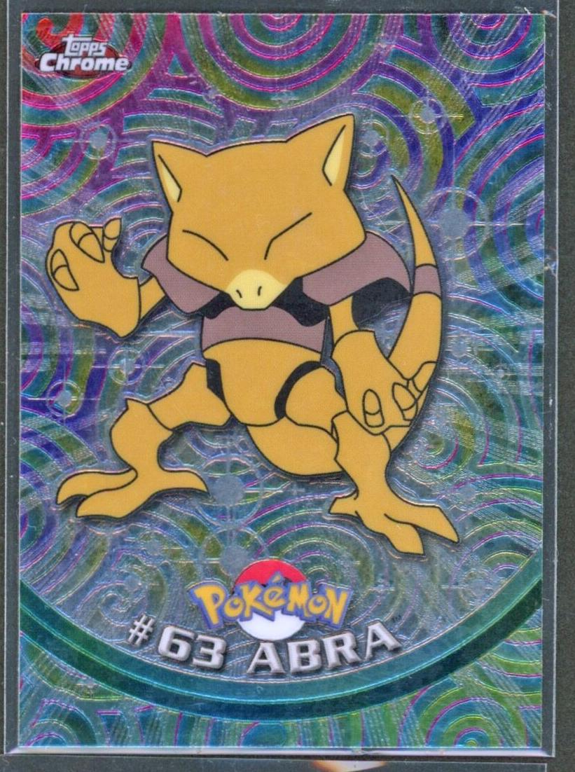 2000 Topps Chrome Pokemon Abra #63