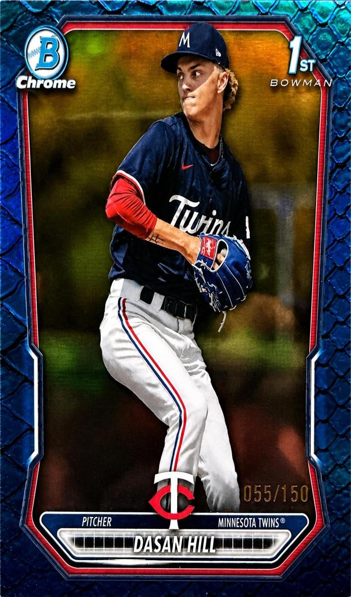 2026 Bowman Baseball Reptilian Blue Refractor Dasan Hill #BCP-88