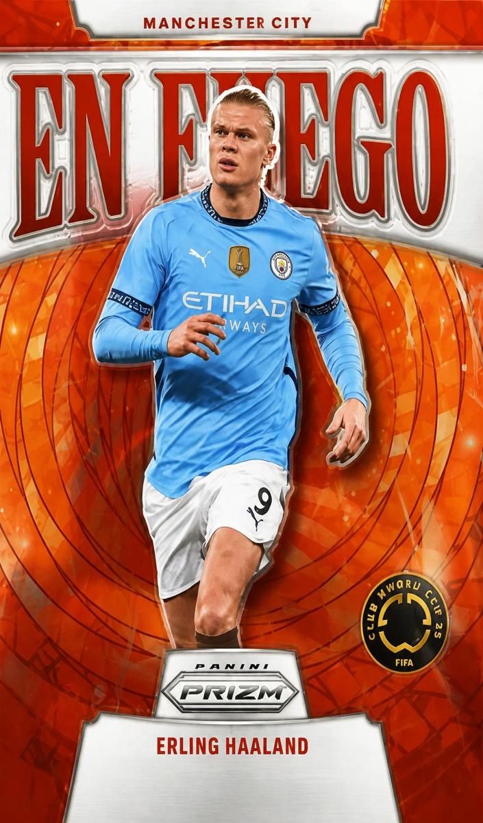2025 Panini Prizm FIFA Club World Cup Soccer Erling Haaland #19