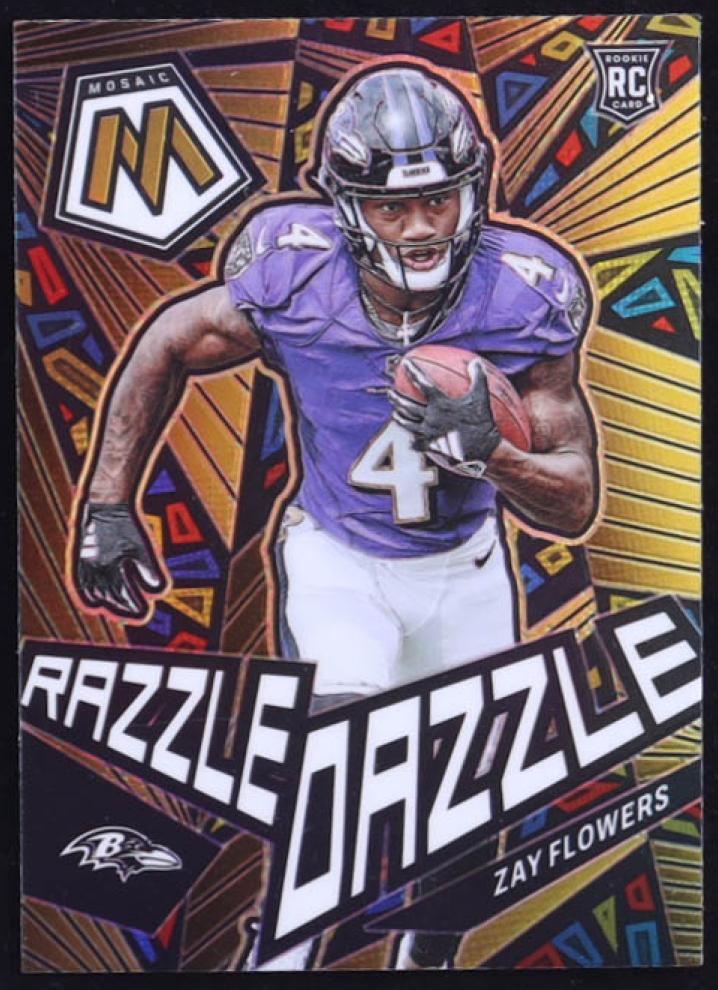 2023 Panini Mosaic Football Zay Flowers #RD-26 PSA 10