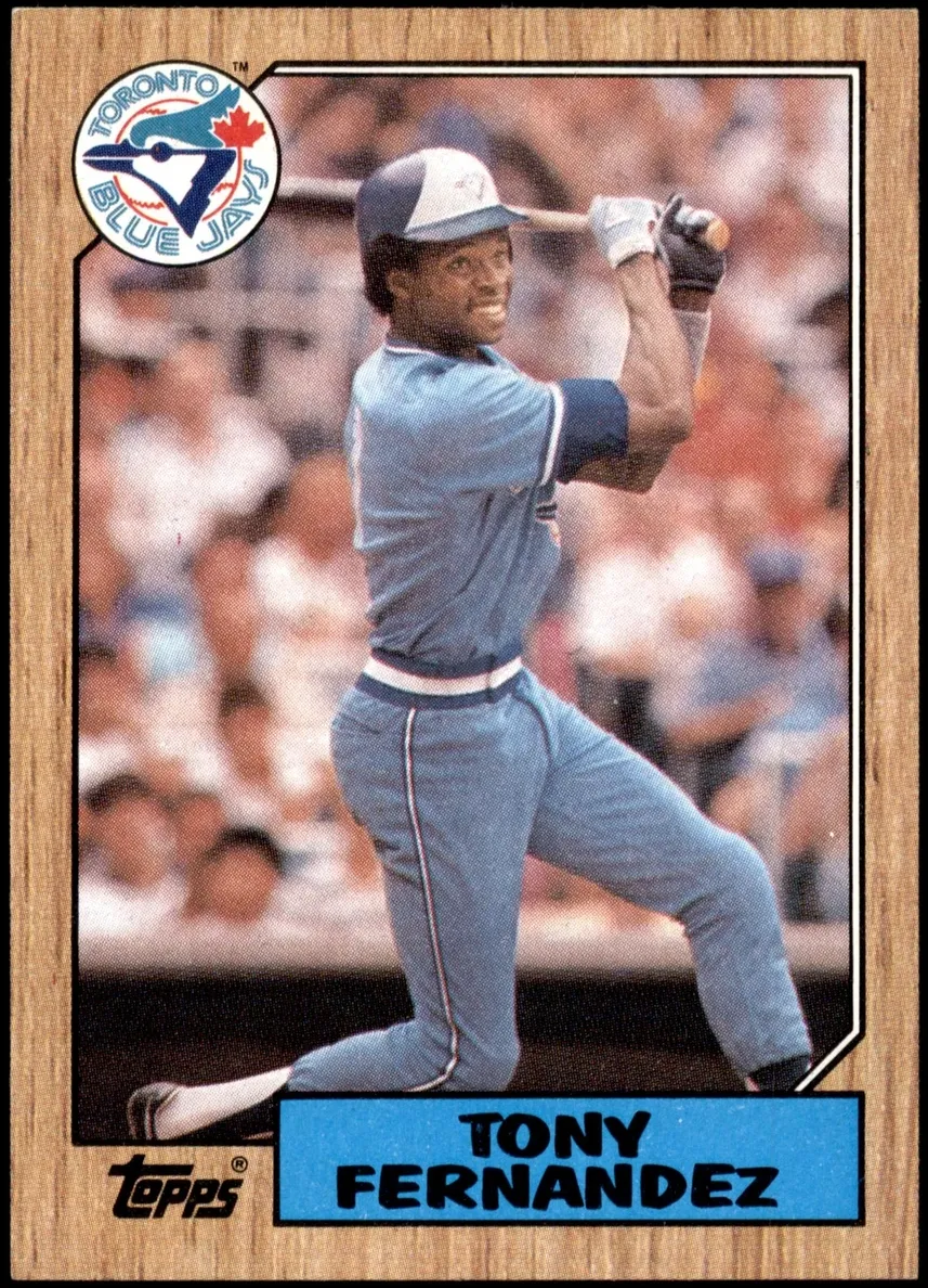 1987 Topps Baseball Tony Fernandez #485 PSA 9