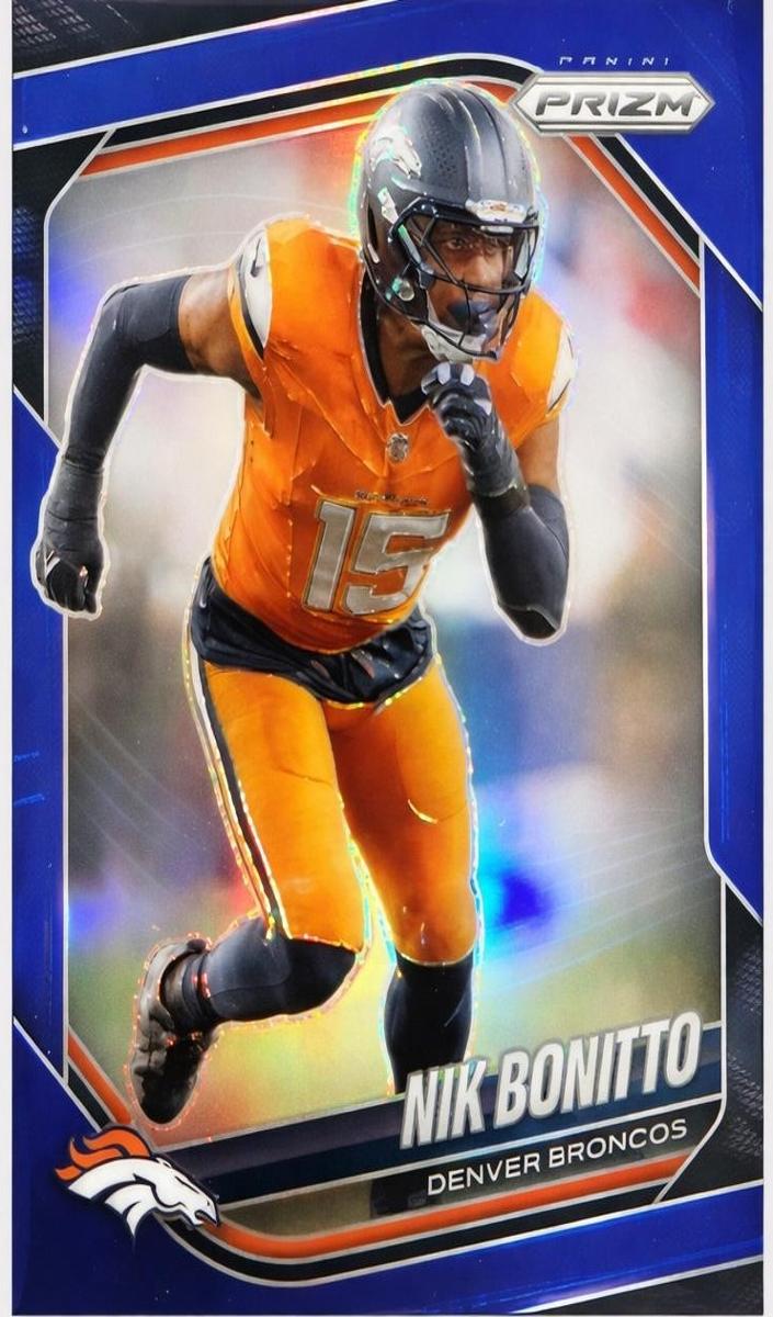 2025 Panini Prizm Football Blue Nik Bonitto #230