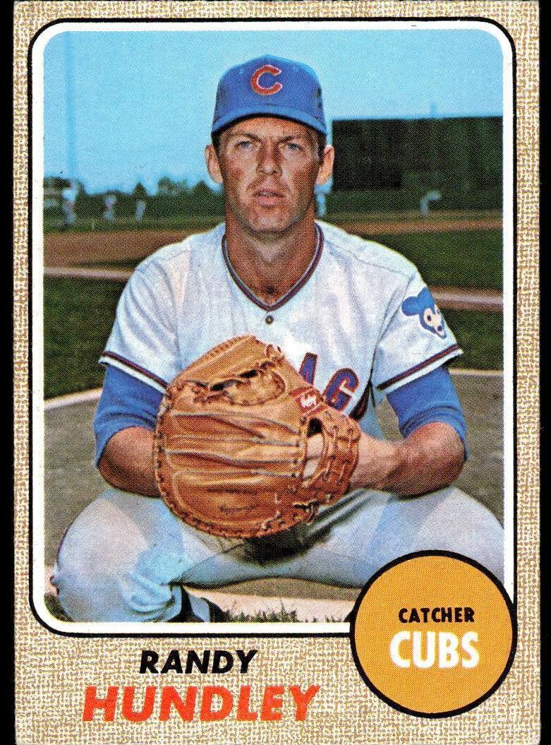 1968 Topps Baseball Randy Hundley #136 PSA 6.5