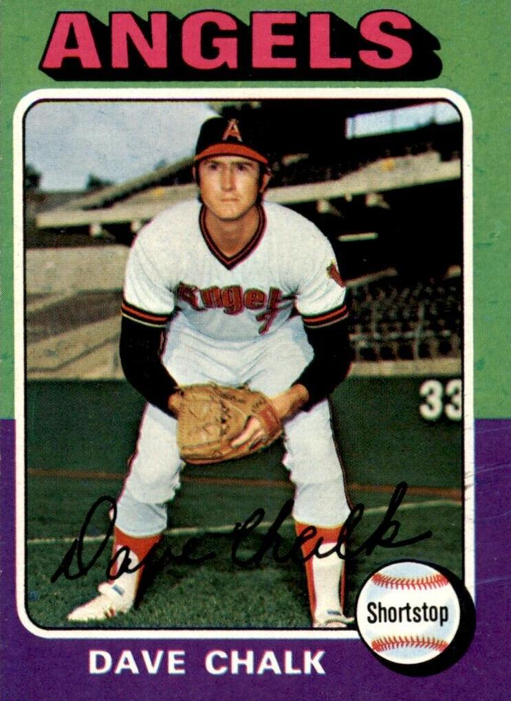 1975 Topps Mini Baseball Dave Chalk #64