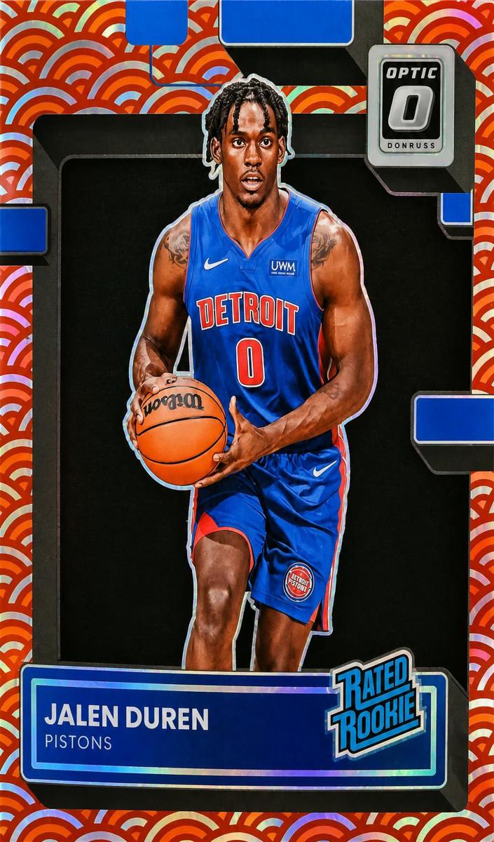 2022 Donruss Optic Basketball Photon Jalen Duren #227 PSA 9