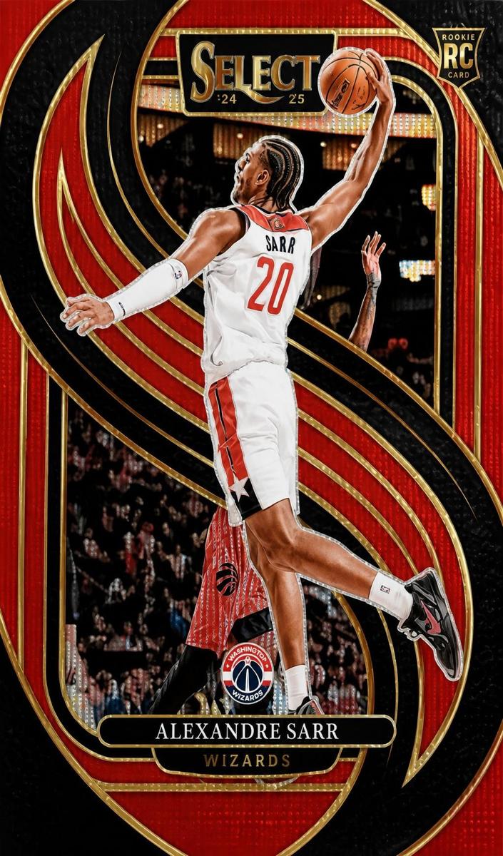 2024 Panini Select Basketball Red Wave Alexandre Sarr #185