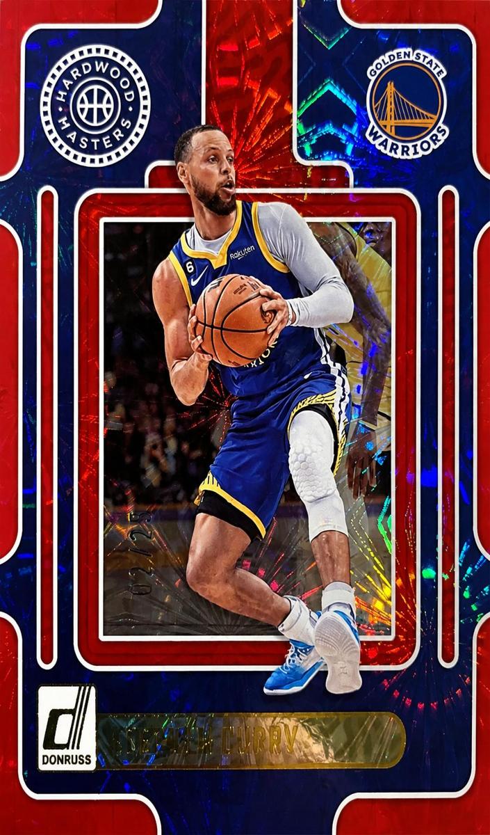2023 Panini Donruss Basketball Red Fireworks Stephen Curry #9 PSA 9