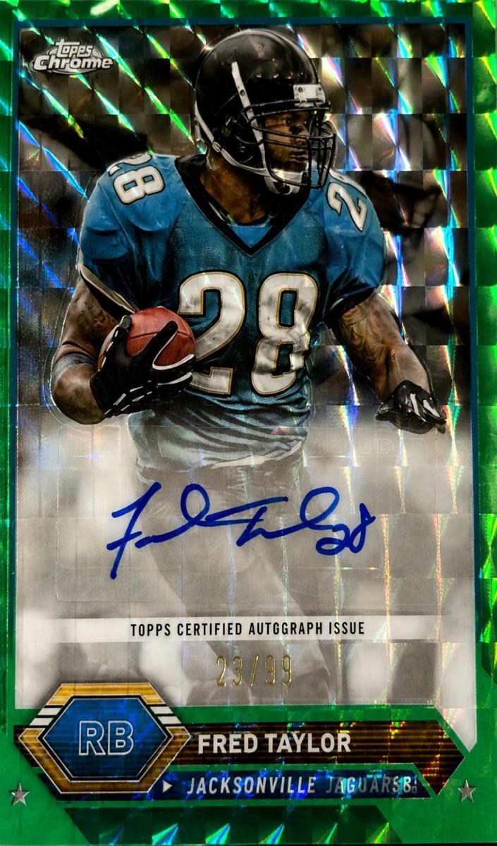 2023 Topps Composite Football Green Refractor Fred Taylor #TCA-FT SGC 10