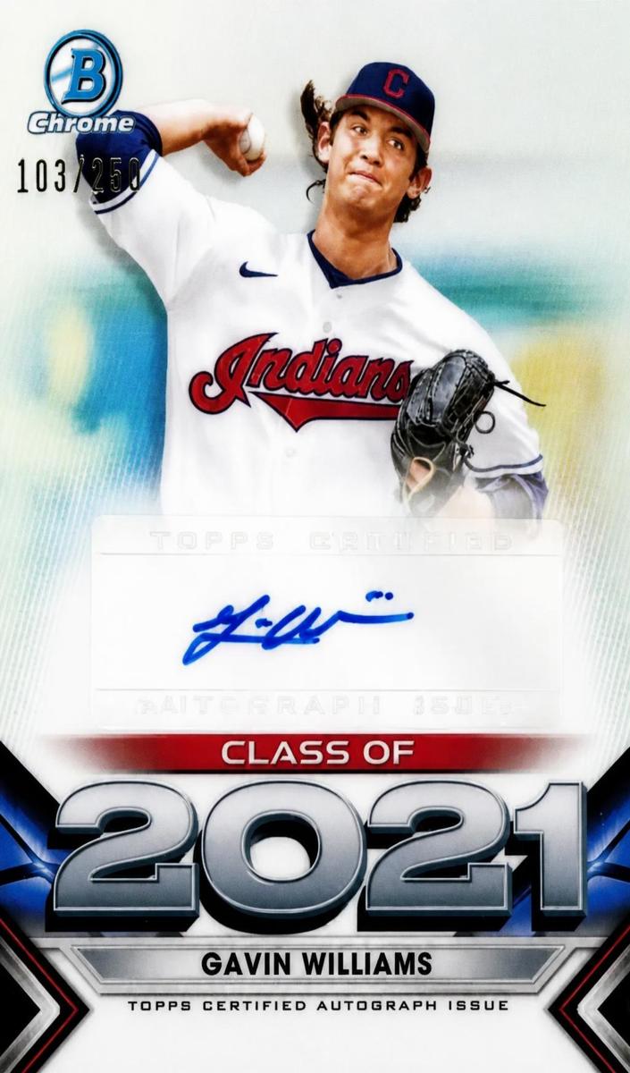 2021 Bowman Draft Baseball Gavin Williams #C21-GW PSA 10