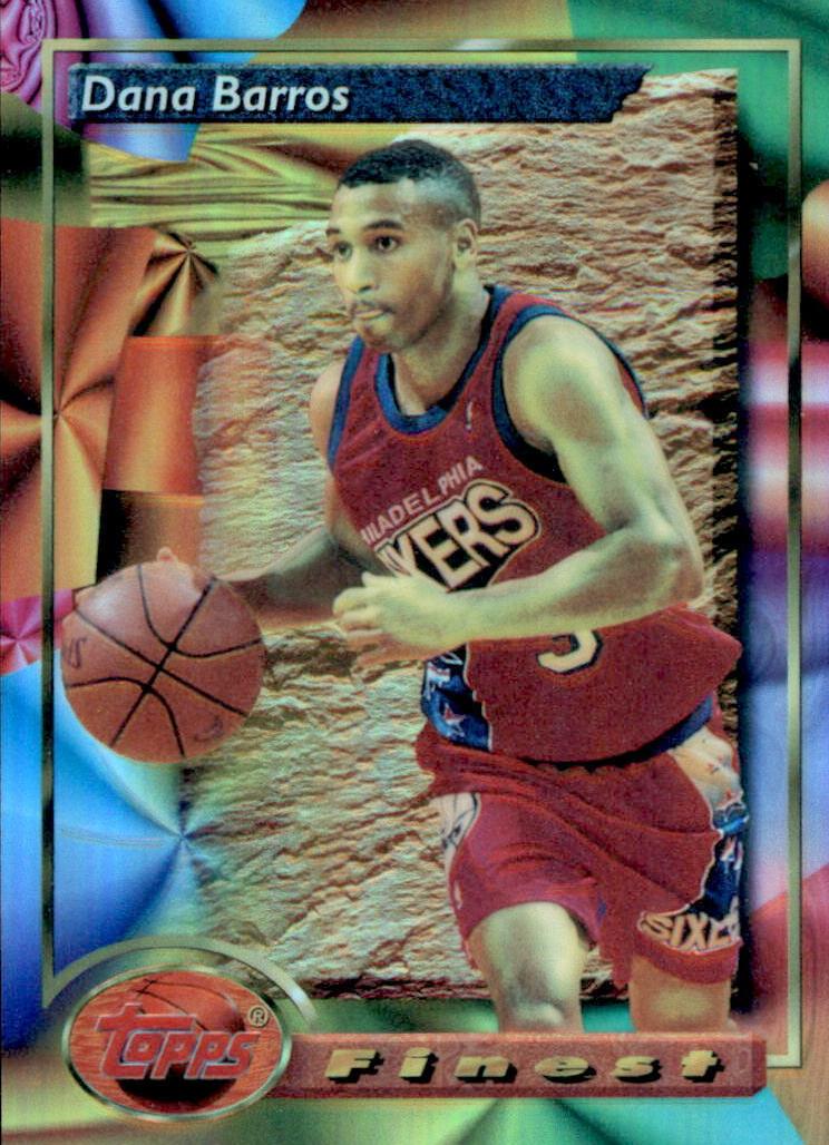 1993 Topps Finest Basketball Refractor Dana Barros #69 PSA 10