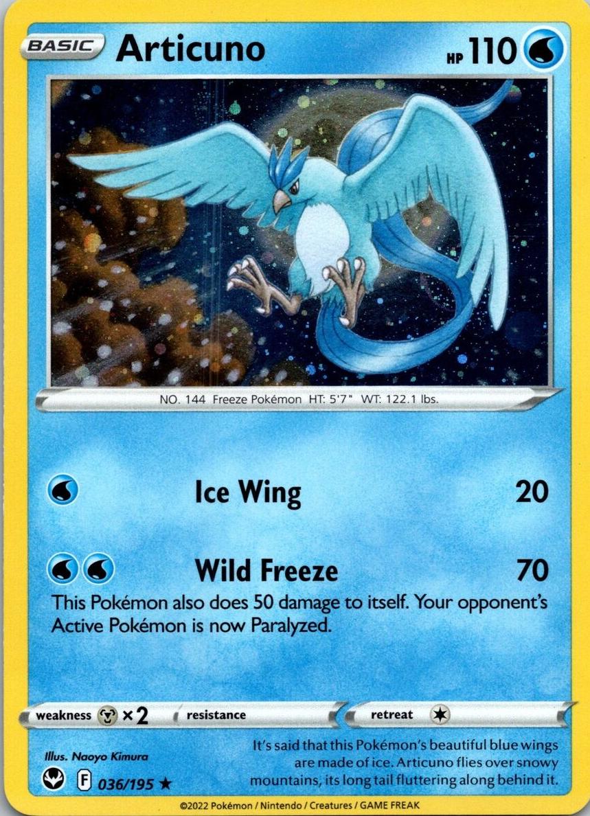 2022 Pokemon Silver Tempest Articuno #36 PSA 9