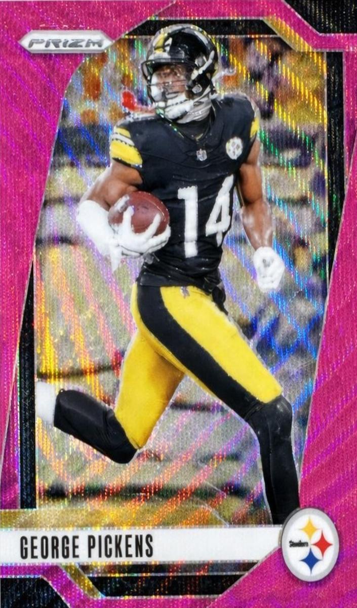 2024 Panini Prizm Football Pink Wave George Pickens #243