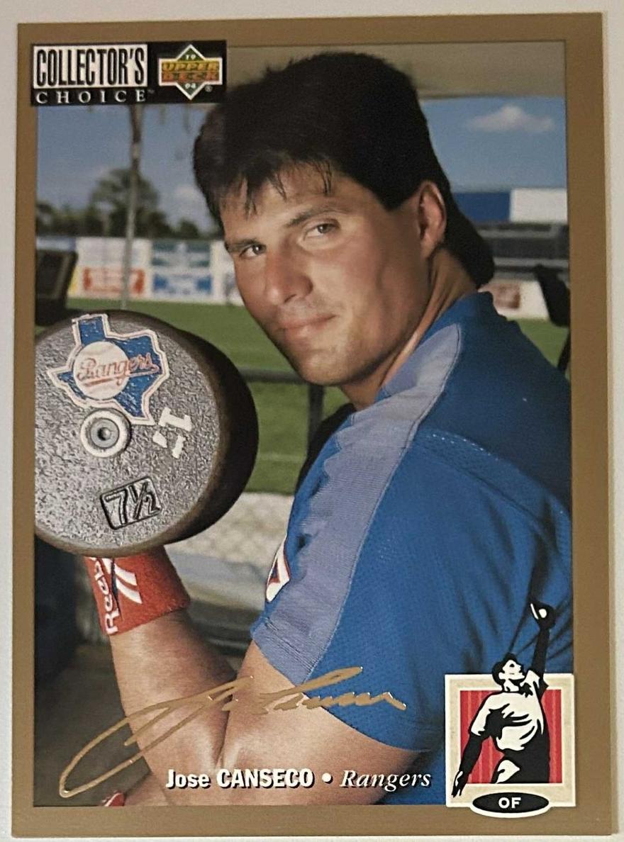 1994 Upper Deck Collector's Choice Baseball Gold Signature Jose Canseco #560