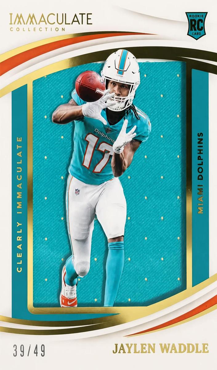 2021 Panini Immaculate Collection Football Jaylen Waddle #CRJ-JW PSA 10