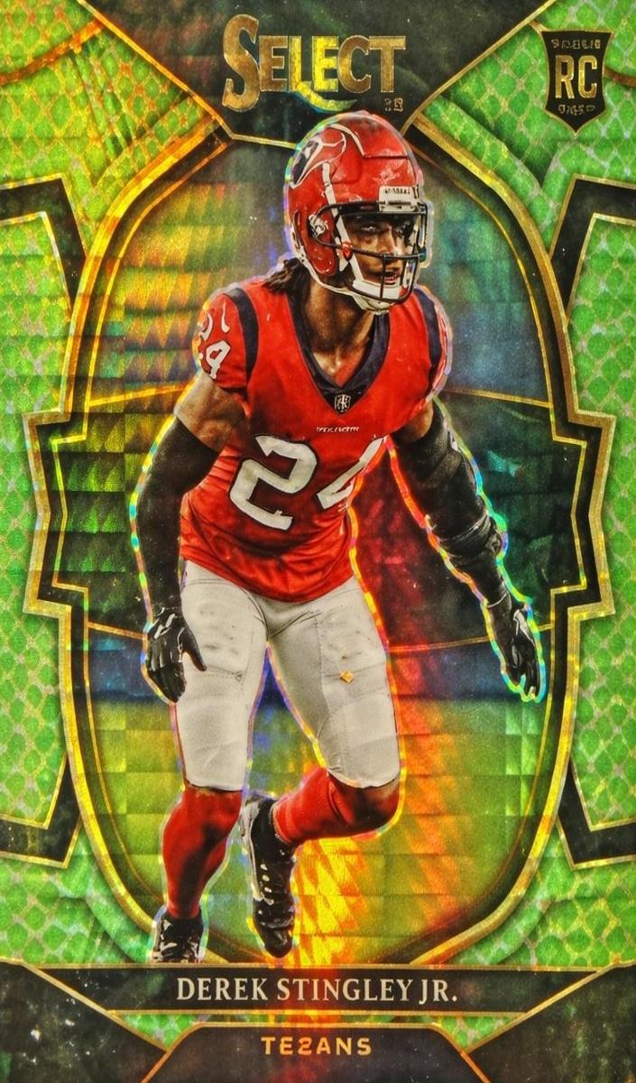 2022 Panini Select Football Dragon Scale Prizm Derek Stingley Jr. #48 PSA 9