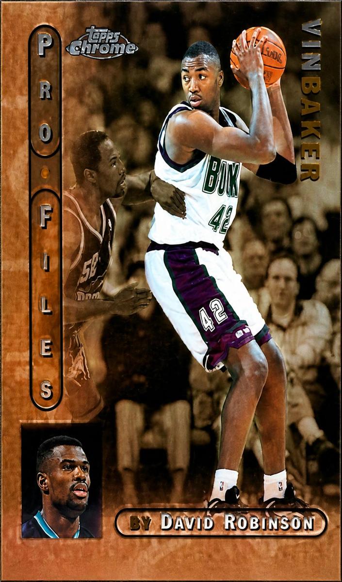 1996 Topps Chrome Basketball Vin Baker #PF-4
