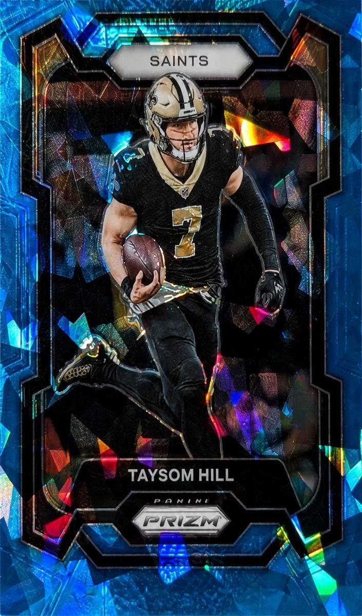 2023 Panini Prizm Football Blue Ice Taysom Hill #217 PSA 9