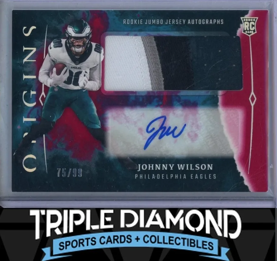 2024 Panini Origins Football Red Johnny Wilson #RJA-JWI