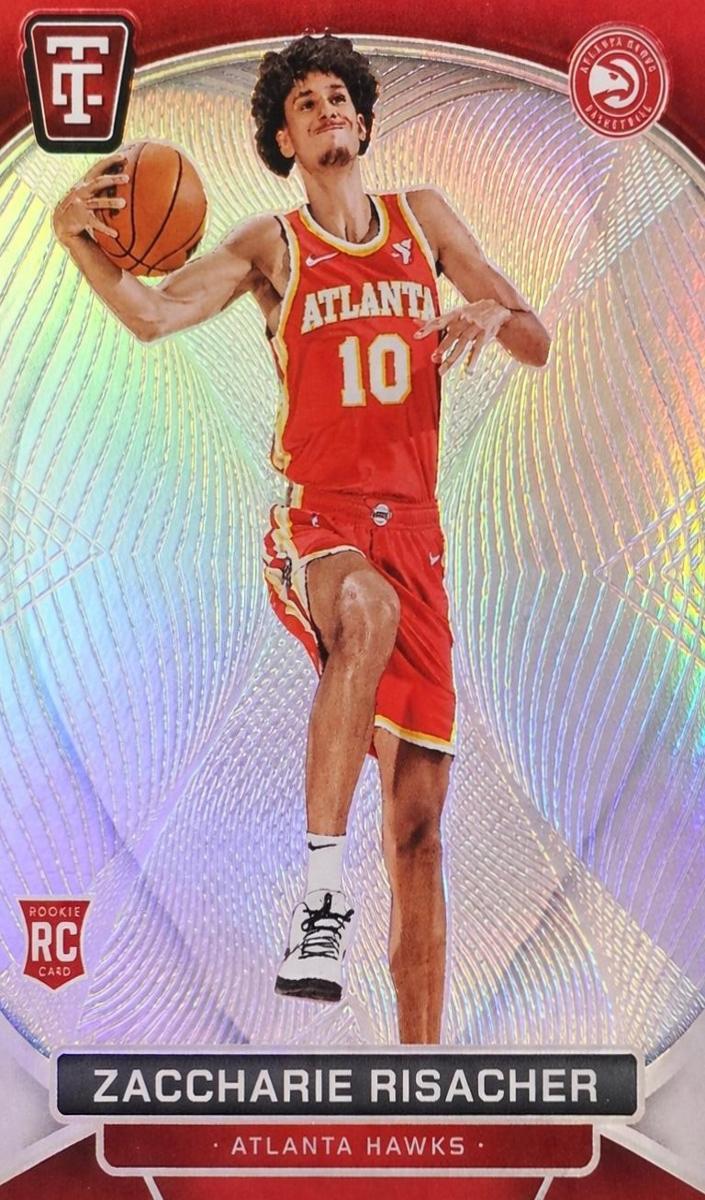 2024 Panini Totally Certified Basketball Mirror Platinum Silver Zaccharie Risacher #144