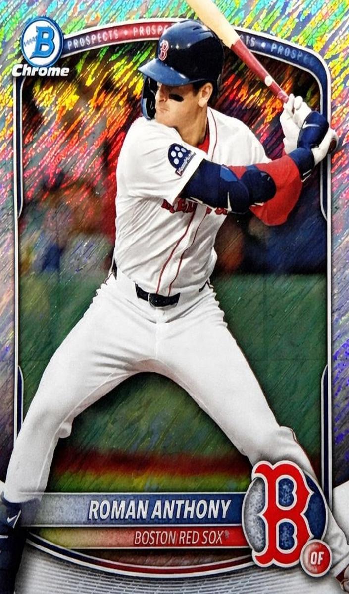2025 Bowman Chrome Prospects Baseball Shimmer Refractor Roman Anthony #BCP-167