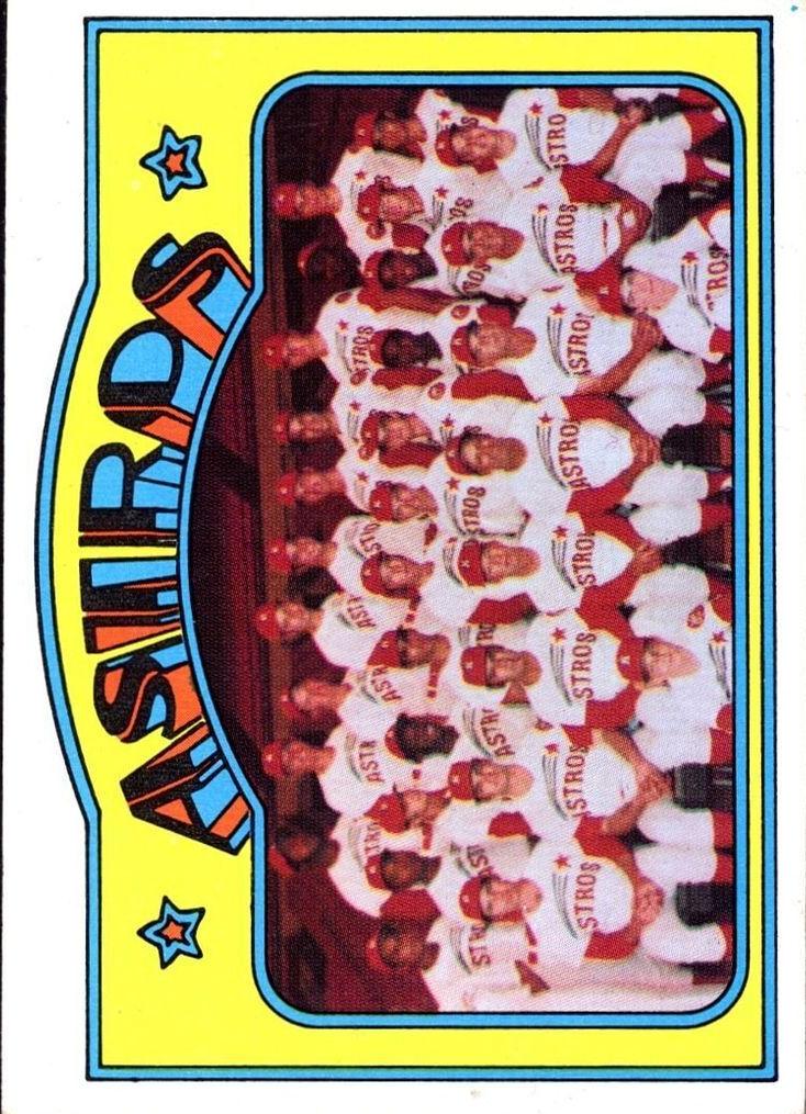 1972 Topps Baseball Houston Astros Team #282 PSA 8.5
