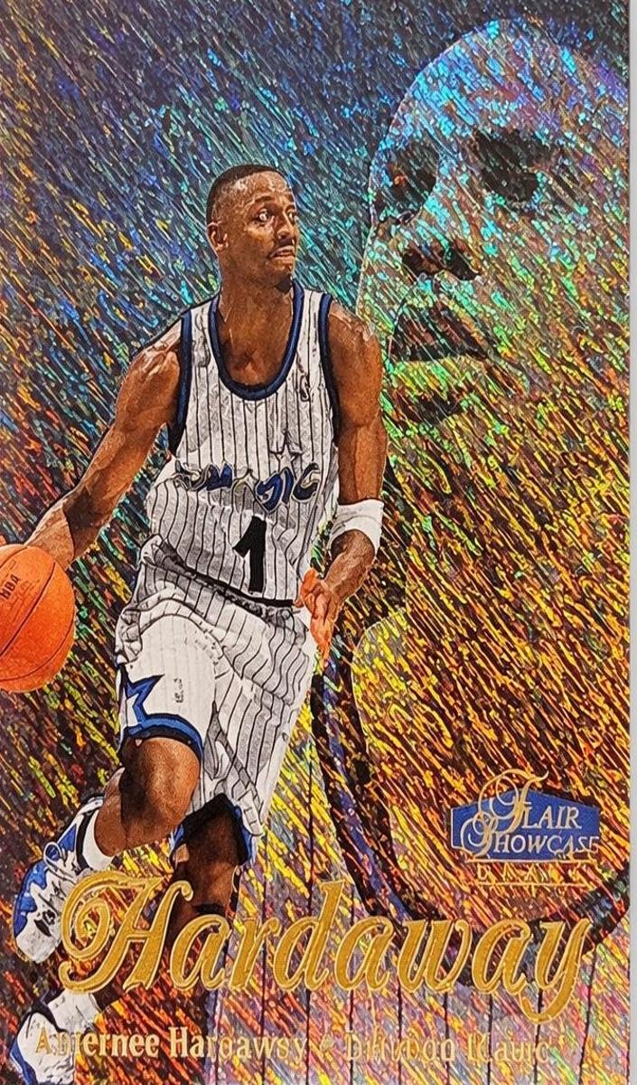 1997 Flair Showcase Basketball Row 1 Anfernee Hardaway #11 BGS 9