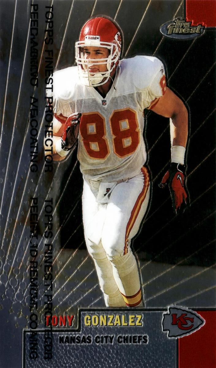 1999 Topps Finest Football Tony Gonzalez #103 PSA 9
