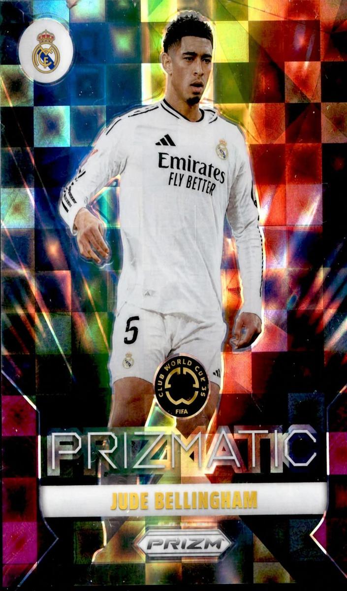 2025 Panini Prizm FIFA Club World Cup Soccer Purple Pandora Jude Bellingham #24