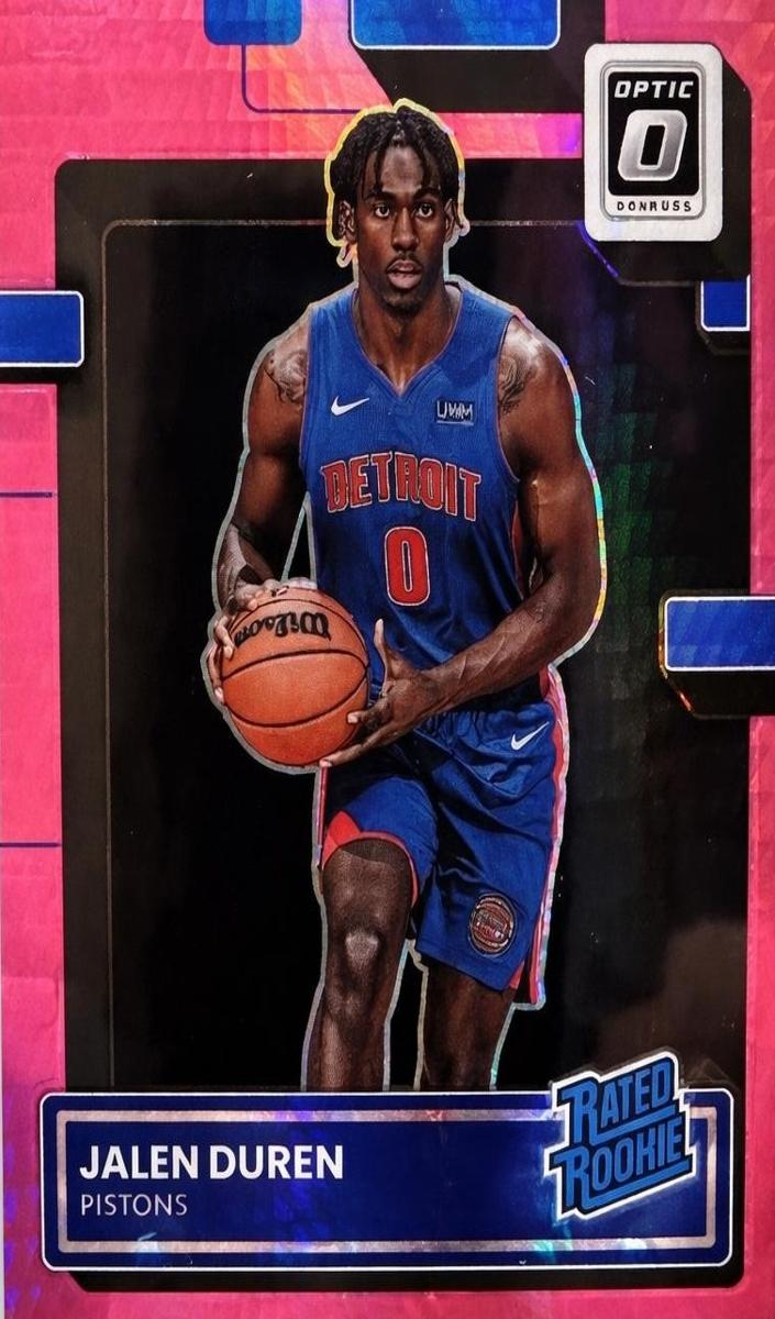 2022 Donruss Optic Basketball Hyper Pink Jalen Duren #227